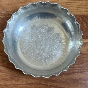 Vintage hammered aluminum bowl